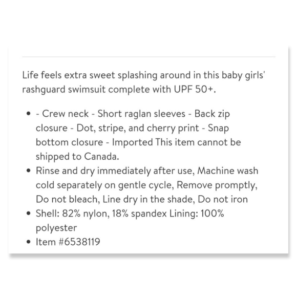 Little Me RASHGUARD - Picture 5 of 5